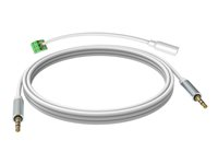 VISION Techconnect - Cable de audio - miniconector macho a miniconector macho - 10 m - doble blindado - blanco TC 10M3.5MMP