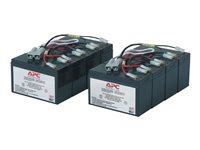 APC Replacement Battery Cartridge #12 - Batería de UPS - 2 x baterías - Ácido de plomo - negro - para P/N: DL5000RMT5U, SU3000R3IX160, SU5000R5TBX114, SU5000R5TBXFMR, SU5000R5XLT-TF3 RBC12