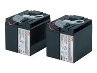 APC Replacement Battery Cartridge #55 - Batería de UPS - Ácido de plomo - 2 celdas - negro - para P/N: SMT2200C, SMT2200I-AR, SMT2200IC, SMT3000C, SMT3000I-AR, SMT3000IC, SUA3000I-IN RBC55