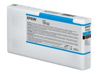 Epson T9132 - 200 ml - cián - original - cartucho de tinta - para SureColor P5000, SC-P5000, SC-P5000 STD Spectro, SC-P5000 Violet, SC-P5000 Violet Spectro C13T913200