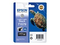 Epson T1579 - 25.9 ml - negro claro claro - original - blíster - cartucho de tinta - para Stylus Photo R3000 C13T15794010