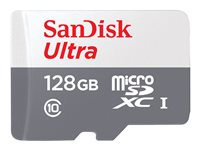 SanDisk Ultra - Tarjeta de memoria flash - 128 GB - Class 10 - microSDXC UHS-I SDSQUNR-128G-GN3MN