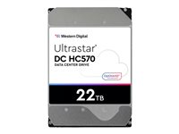 WD Ultrastar DC HC570 - Disco duro - 22 TB - interno - 3.5" - SATA 6Gb/s - 7200 rpm - búfer: 512 MB 0F48155