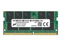 Micron - DDR4 - módulo - 16 GB - SO-DIMM de 260 contactos - 3200 MHz / PC4-25600 - CL22 - 1.2 V - sin búfer - ECC MTA9ASF2G72HZ-3G2R