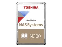 Toshiba N300 NAS - Disco duro - 18 TB - interno - 3.5" - SATA 6Gb/s - 7200 rpm - búfer: 512 MB HDWG51JUZSVA