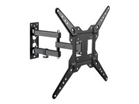 Vision VFM-WA4X4/V3 - Kit de montaje - doble articulación - para pantalla LCD - acero - negro - tamaño de pantalla: 37"-60" - se puede instalar en la pared VFM-WA4X4/3