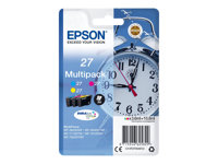 Epson 27 Multi-Pack - Paquete de 3 - 10.8 ml - amarillo, cián, magenta - original - cartucho de tinta - para WorkForce WF-3620, WF-3640, WF-7110, WF-7210, WF-7610, WF-7620, WF-7710, WF-7715, WF-7720 C13T27054012