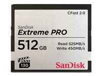 SanDisk Extreme Pro - tarjeta de memoria flash - 512 GB - CFast 2.0 SDCFSP-512G-G46D