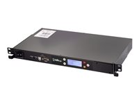 Riello UPS Multi Socket PDU - Unidad de distribución de potencia - 230 V - RS-232, USB - input: IEC 60320 - conectores de salida: 8 (IEC 60320 C13) - 1U - 19" - gris oscuro, RAL 5004 MDU