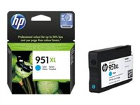 HP 951XL - Alto rendimiento - cián - original - cartucho de tinta - para Officejet Pro 251dw, 276dw, 8100, 8600, 8600 N911a, 8610, 8615, 8616, 8620, 8625, 8630 CN046AE#BGY