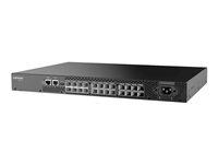 Lenovo ThinkSystem DB610S - Conmutador - Gestionado - 8 x 32Gb Fibre Channel SFP+ - sobremesa, montaje en rack - con 8 x transceptores SWL SFP+ de 16 Gbps 7D8PA000WW