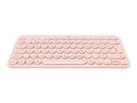 Logitech K380 Multi-Device Bluetooth Keyboard - Teclado - inalámbrico - Bluetooth 3.0 - QWERTY - español - rosa 920-010400