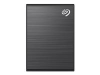 Seagate One Touch SSD STKG1000400 - SSD - 1 TB - externo (portátil) - USB 3.0 (USB-C conector) - negro - con Seagate Rescue Data Recovery STKG1000400