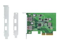 QNAP QXP-10G2U3A - Adaptador USB - PCIe 2.0 x2 perfil bajo - USB 3.2 Gen 2 x 2 - para QNAP TS-1232, 1253, 1277, 253, 453, 473, 677, 853, 877, 977, TVS-2472, 473, 673, 872, 873 QXP-10G2U3A