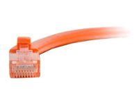 C2G Cat5e Booted Unshielded (UTP) Network Patch Cable - Cable de interconexión - RJ-45 (M) a RJ-45 (M) - 3 m - UTP - CAT 5e - moldeado, sin enganches, trenzado - naranja 83606