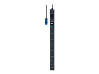 APC Easy Metered Rack PDU EPDU1116M - Unidad de distribución de potencia (montaje en bastidor) - CA 200/208/230 V - 3680 VA - Ethernet - input: IEC 60309 2P+E - conectores de salida: 21 (18 x IEC 60320 C13, 3 x IEC 60320 C19) - 0U - 3 m cable - negro - para P/N: AR9300SP, AR9300SP-R, AR9307SP, AR9307SP-R, SMC1000I-2UC, SMC1000IC, SMC1500I-2UC EPDU1116M