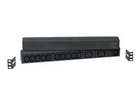 APC Basic Rack-Mount PDU - Unidad de distribución de alimentación (montaje en bastidor) - CA 208/230 V - input: IEC 60320 C20 - conectores de salida: 12 (IEC 60320 C13, IEC 60320 C19) - Mundial - negro - para P/N: SMTL1000RMI2UC, SMX1000C, SMX1500RM2UC, SMX1500RM2UCNC, SMX750C, SMX750CNC AP9559