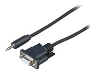 Sony CAB-RSJA1 - Cable serie - RS-232 - miniconector estéreo macho a DB-9 macho - 50 cm - para Sony FW-55XD8501, FW-65XD8501, FW-75XD8501, FW-85XD8501, FWL-55W805C CAB-RSJA1