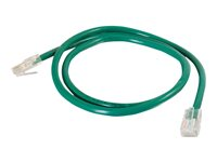 C2G Cat5e Non-Booted Unshielded (UTP) Network Patch Cable - Cable de interconexión - RJ-45 (M) a RJ-45 (M) - 2 m - UTP - CAT 5e - trenzado, uniboot - verde 83063