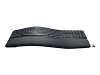 Logitech ERGO K860 Split Keyboard for Business - Teclado - inalámbrico - Bluetooth LE - AZERTY - francés - grafito 920-010346