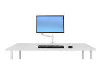 Ergotron LX - Kit de montaje (brazo articulado, montaje con pinza de sujeción para escritorio, barra, soporte de extensión) - para pantalla LCD - aluminio, acero - blanco - tamaño de pantalla: hasta 34" - escritorio 45-490-216
