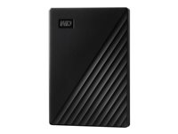 WD My Passport WDBYVG0010BBK - Disco duro - cifrado - 1 TB - externo (portátil) - USB 3.2 Gen 1 - AES de 256 bits - negro WDBYVG0010BBK-WESN
