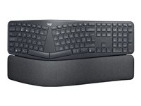 Logitech ERGO K860 - Teclado - inalámbrico - 2.4 GHz, Bluetooth 5.0 - suizo 920-009874