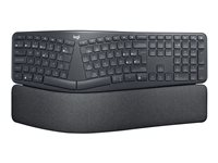 Logitech ERGO K860 - Teclado - inalámbrico - 2.4 GHz, Bluetooth 5.0 - QWERTY - español - grafito 920-010105