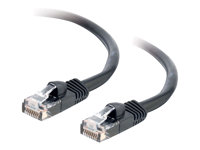 C2G Cat5e Booted Unshielded (UTP) Network Patch Cable - Cable de interconexión - RJ-45 (M) a RJ-45 (M) - 15 m - UTP - CAT 5e - moldeado, sin enganches, trenzado - negro 83188