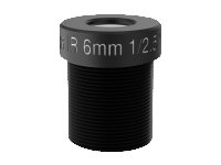 AXIS - Objetivo CCTV - 1/2" - montaje M12 - 6 mm - f/2.0 (paquete de 4) - para AXIS Q6010-E, Q6100-E 50 Hz 01813-001