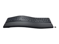 Logitech ERGO K860 Split Keyboard for Business - Teclado - inalámbrico - Bluetooth LE - alemán - grafito 920-010345