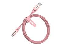 OtterBox Premium - Cable USB - USB-C (M) a USB (M) - USB 2.0 - 3 A - 1 m - rosa brillante 78-52540