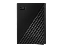 WD My Passport WDBPKJ0040BBK - Disco duro - cifrado - 4 TB - externo (portátil) - USB 3.2 Gen 1 - AES de 256 bits - negro WDBPKJ0040BBK-WESN