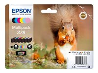 Epson Multipack 378 - Paquete de 6 - negro, amarillo, cián, magenta, magenta claro, cián claro - original - blíster - cartucho de tinta - para Expression Home XP-8605, XP-8606; Expression Photo XP-8500, XP-8505, XP-8700 C13T37884010