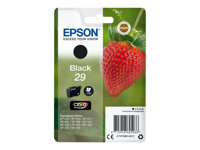 Epson 29 - 5.3 ml - negro - original - blíster con alarmas de RF/acústica - cartucho de tinta - para Expression Home XP-235, 245, 247, 255, 332, 335, 342, 345, 432, 435, 442, 445, 455 C13T29814022