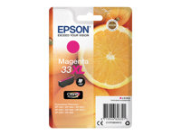 Epson 33XL - 8.9 ml - XL - magenta - original - blíster con alarmas de RF/acústica - cartucho de tinta - para Expression Home XP-635, 830; Expression Premium XP-530, 540, 630, 635, 640, 645, 830, 900 C13T33634022