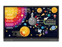 BenQ RP6502 - 65" Clase diagonal pantalla LCD con retroiluminación LED - interactivo - con pantalla táctil (multitáctil)/micrófono - 4K UHD (2160p) 3840 x 2160 - LED de iluminación directa 9H.F6MTK.DP4