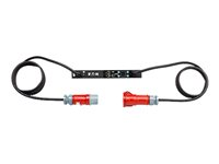 Eaton ePDU G3 In-Line Monitored - Unidad de control de suministro eléctrico (montaje en bastidor) - CA 400 V - 22 kW - trifásico - Ethernet, RS-232 - conectores de salida: 1 - 0U - negro EILB15
