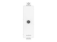 VISION TC3 - Kit de placas de instalación modular con interruptores inmediatos y cables - mini-conexión telefónica estéreo 3,5 mm - blanco - de una caja TC3 3.5MM/V2