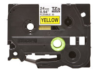Brother TZe-FX651 - Negro sobre amarillo - rollo (2,4 cm x 8 m) 1 cinta(s) cinta flexible - para Brother PT-D600; P-Touch PT-3600, D610, D800, E550, P750, P900, P950; P-Touch EDGE PT-P750 TZEFX651