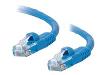 C2G Cat5e Booted Unshielded (UTP) Network Patch Cable - Cable de interconexión - RJ-45 (M) a RJ-45 (M) - 15 m - UTP - CAT 5e - moldeado, sin enganches, trenzado - azul 83168
