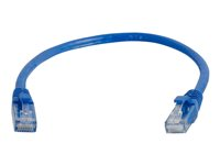 C2G Cat5e Booted Unshielded (UTP) Network Patch Cable - Cable de interconexión - RJ-45 (M) a RJ-45 (M) - 1 m - UTP - CAT 5e - moldeado, sin enganches, trenzado - azul 83161