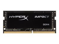 HyperX Impact - DDR4 - módulo - 8 GB - SO-DIMM de 260 espigas - 2666 MHz / PC4-21300 - CL15 - 1.2 V - sin búfer - no ECC - negro HX426S15IB2/8