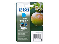 Epson T1292 - 7 ml - Tamaño L - cián - original - blíster - cartucho de tinta - para Stylus SX230, SX235, SX430, SX438; WorkForce WF-3010, 3520, 3530, 3540, 7015, 7515, 7525 C13T12924012