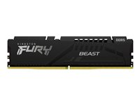 Kingston FURY Beast - DDR5 - módulo - 16 GB - DIMM de 288 contactos - 5600 MHz / PC5-44800 - CL40 - 1.25 V - sin búfer - on-die ECC - negro KF556C40BB-16