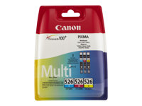 Canon CLI-526 Multipack - Paquete de 3 - amarillo, cián, magenta - original - depósito de tinta - para PIXMA iP4950, iX6550, MG5350, MG6150, MG6250, MG8150, MG8250, MX715, MX885, MX892, MX895 4541B009