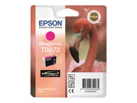 Epson T0873 - 11.4 ml - magenta - original - blíster con alarmas de RF/acústica - cartucho de tinta - para Stylus Photo R1900 C13T08734020