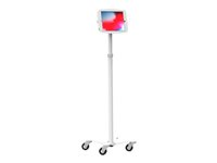 Compulocks Extended Rise Space iPad Mini 8.3" Security Kiosk - White - Carrito - para PC Tablet - bloqueable - médico - blanco - tamaño de pantalla: 8.3" - interfaz de montaje: VESA - para Apple iPad mini (6ª generación) MCRSTDEXW830IPMSW