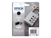 Epson 35 - 16.1 ml - negro - original - blíster con alarmas de RF/acústica - cartucho de tinta - para WorkForce Pro WF-4720, WF-4720DWF, WF-4725DWF, WF-4730, WF-4740, WF-4740DTWF C13T35814020