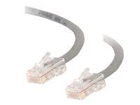 C2G Cat5e Non-Booted Unshielded (UTP) Network Patch Cable - Cable de interconexión - RJ-45 (M) a RJ-45 (M) - 7 m - UTP - CAT 5e - trenzado, uniboot - gris 83006